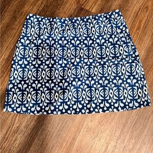 All for Color Brand Blue and White Patterned Women's SKORT size XL